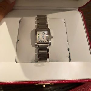 Cartier Small Tank Francais, in excellent condition worn only a couple of times.